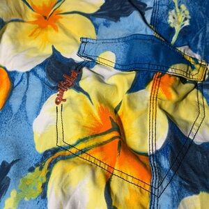 Quicksilver Blue Floral Men's Swim Trunks